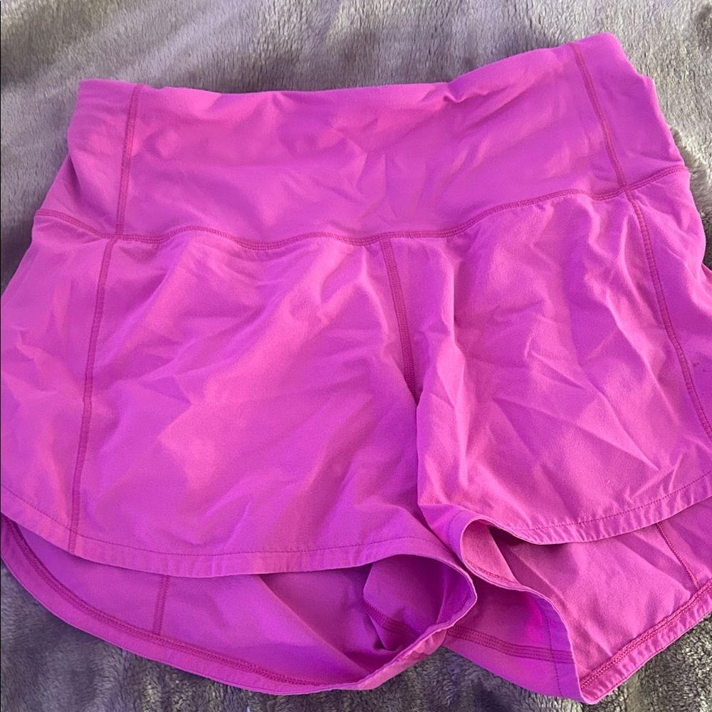 lululemon athletica Vibrant Pink Athletic Shorts